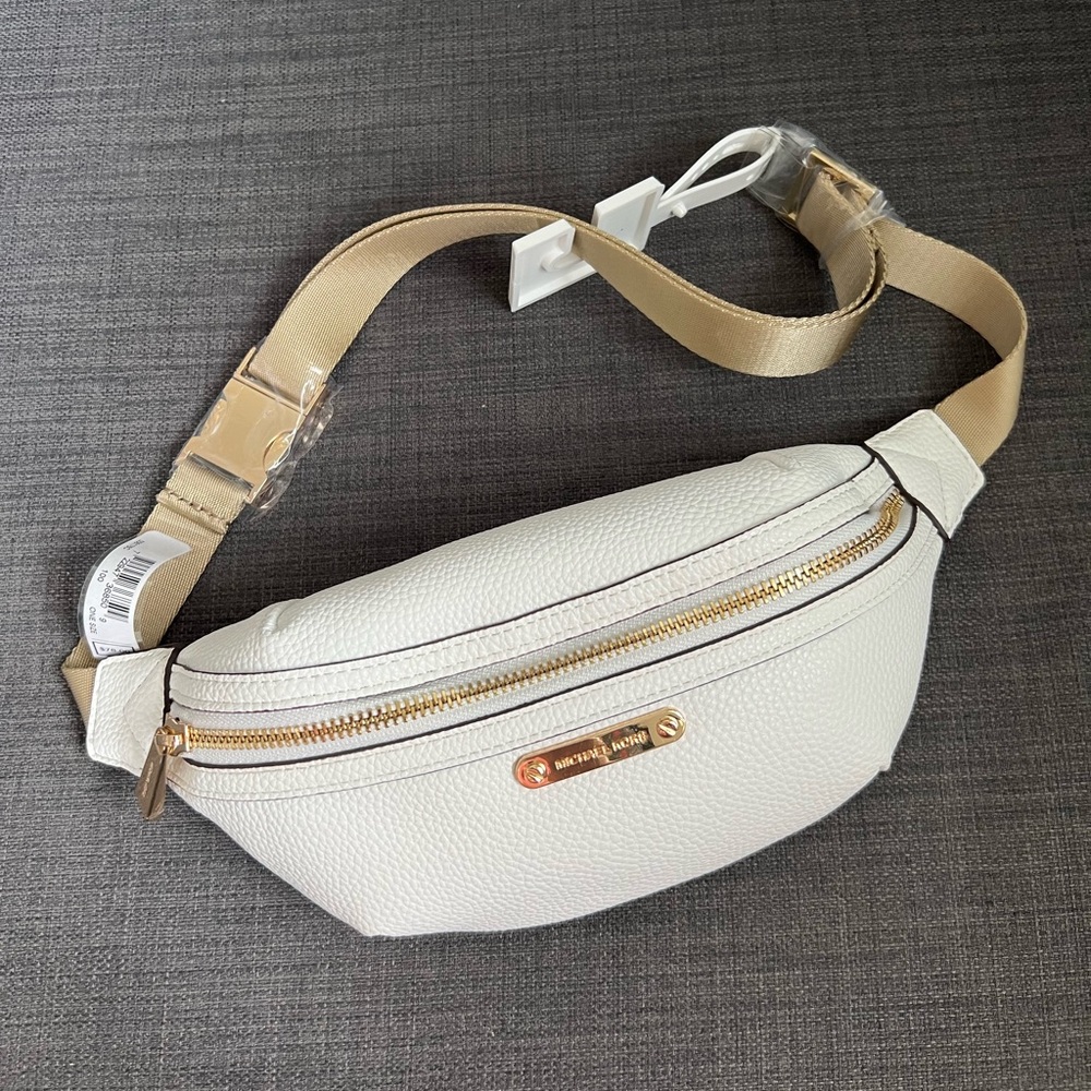 NWT MICHAEL KORS MK SIGNATURE FANNY PACK BAG